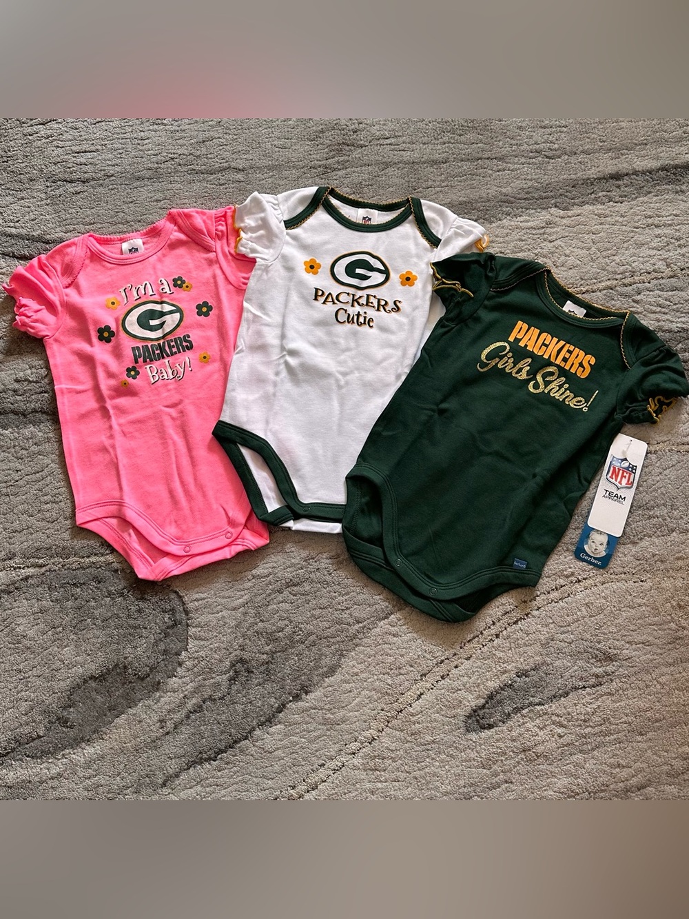 Baby Girls Green Bay Packers Bodysuits
